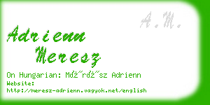 adrienn meresz business card